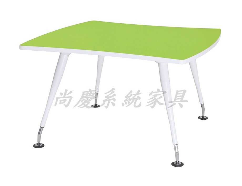 糖果色方型洽談桌