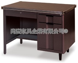 鋼製3.5尺港輪桌(附玻璃)