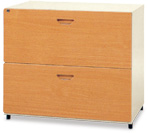 鋼木抽屜二層式牆櫃