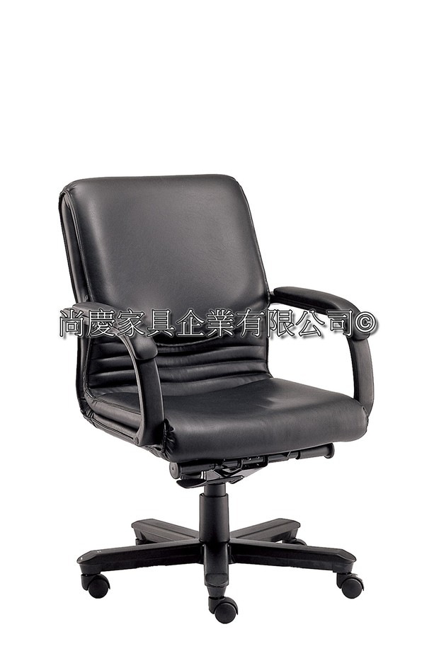 漢克中背透氣皮椅