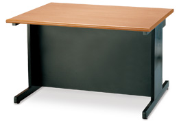 鋼製黑腳木紋面洽談桌