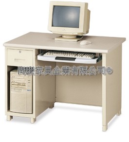 鋼製主機筒式電腦桌