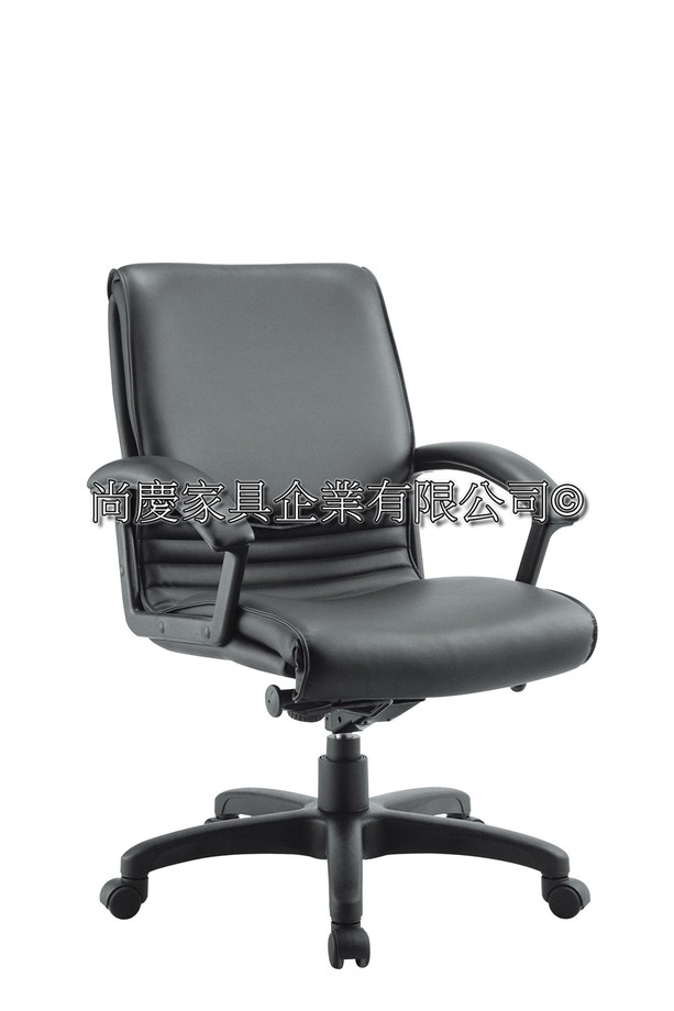 荷西中背透氣皮椅