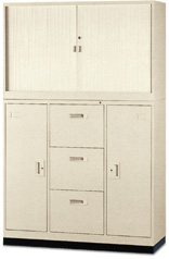 鋼製4尺組合式捲門櫃