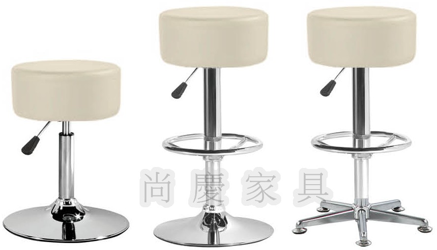 班杰特白皮吧檯椅