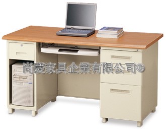 鋼製主機筒式電腦桌