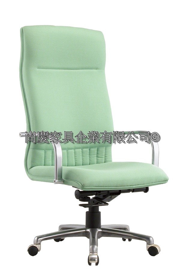 法蘭克電鍍手高背辦公椅
