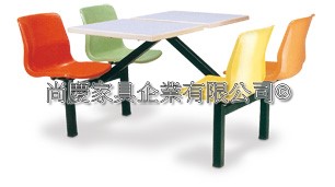 玻璃纖維速食餐桌椅