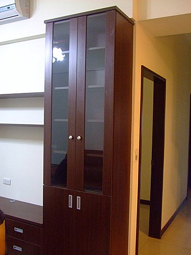 客廳系統電視玻璃櫃