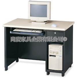 鋼製主機筒式電腦桌