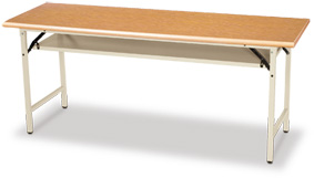 鋼製U型木紋面折合式會議桌