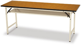 鋼製PU型木紋面折合式會議桌