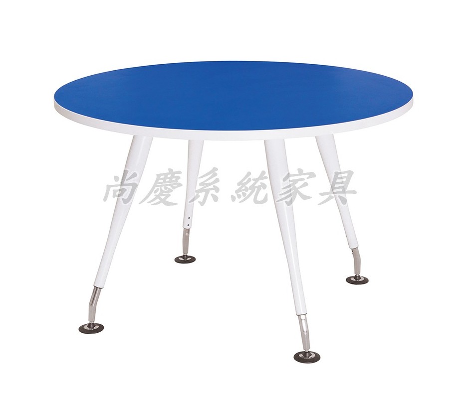 糖果色圓型洽談桌