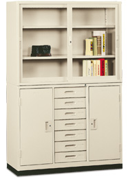 鋼製4*6尺中七屜書櫃