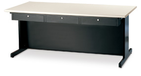 鋼製黑腳905面業務桌