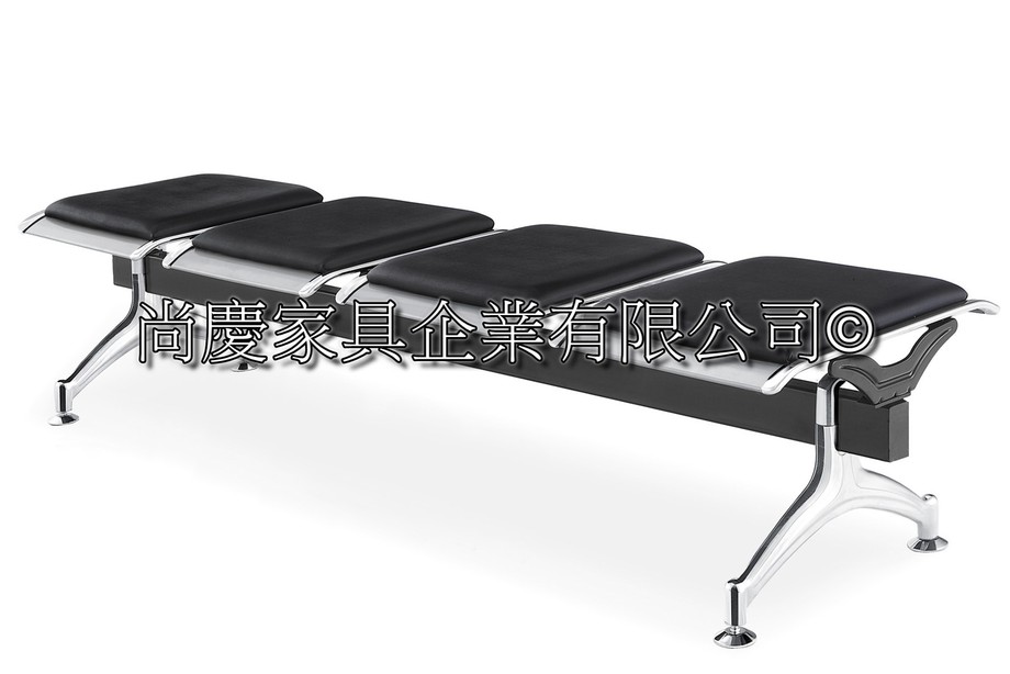 無背四人機場椅