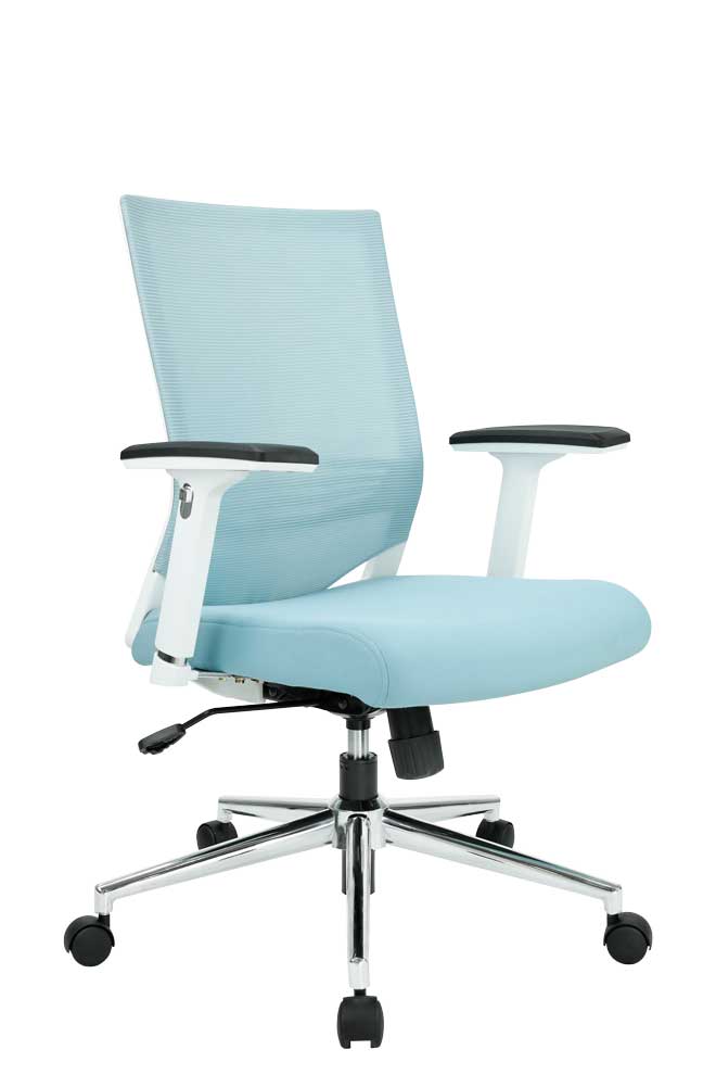 莉凱中背扶手辦公網椅