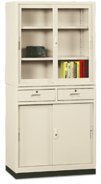 鋼製3*6尺中二屜書櫃