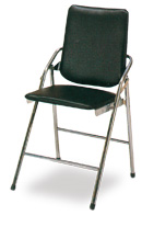 皮面電鍍白宮椅