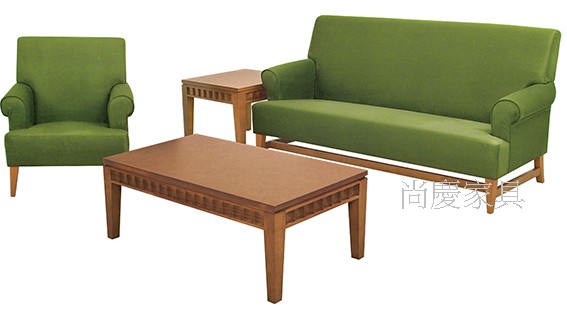 907麂皮絨沙發組(3+2+1)