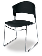 電鍍黑色洽談椅