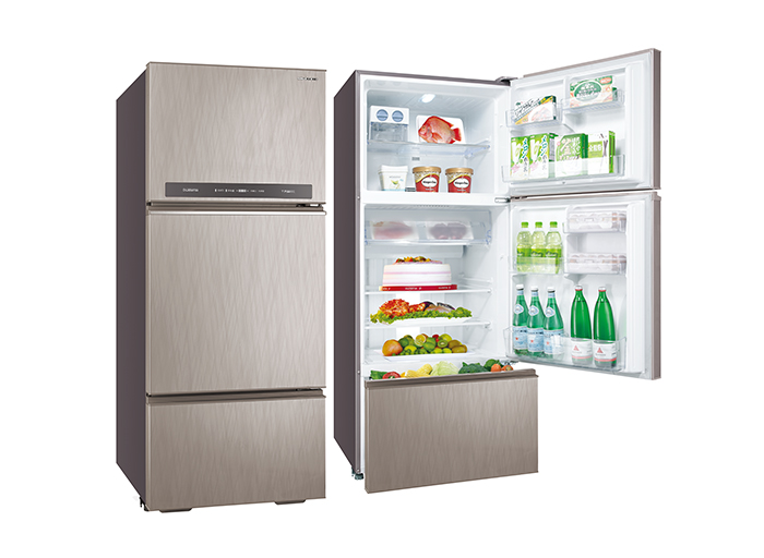 采晶鏡面鋼板變頻冰箱475L