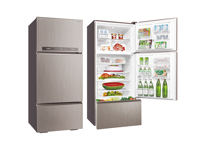 采晶鏡面鋼板變頻冰箱528L