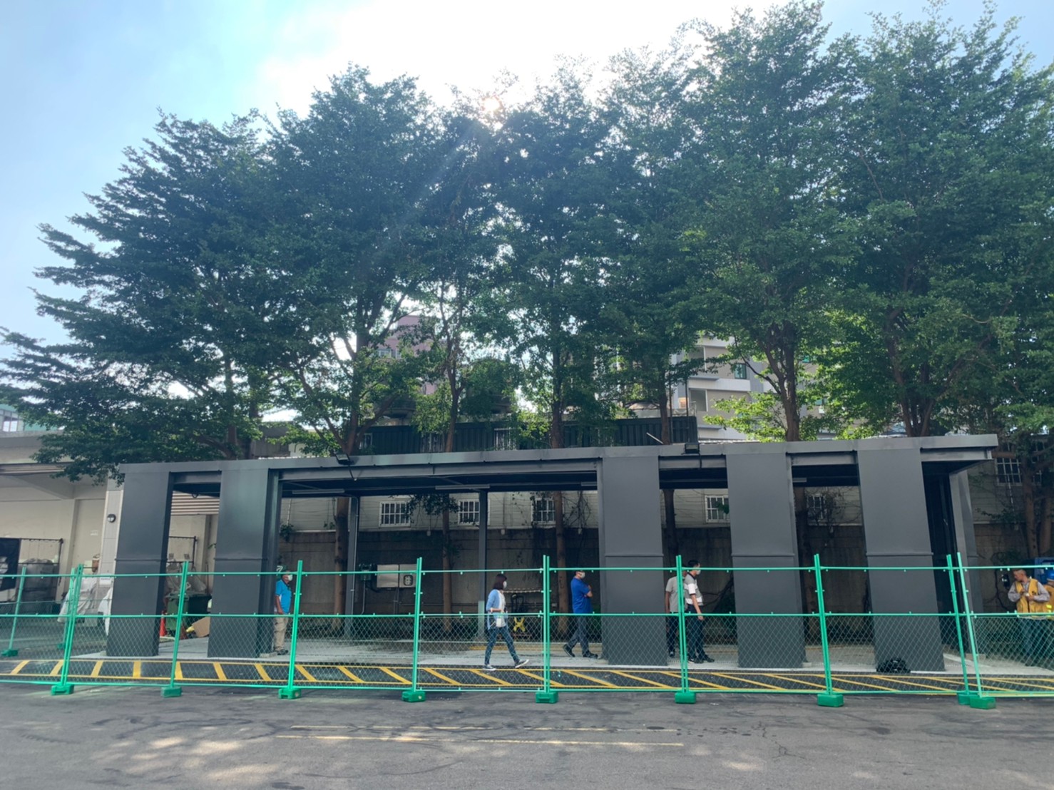 垃圾暫存廠鋼構組立