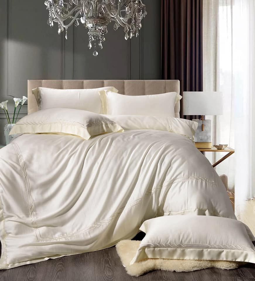 100%天絲(60s)床包+兩用被床組