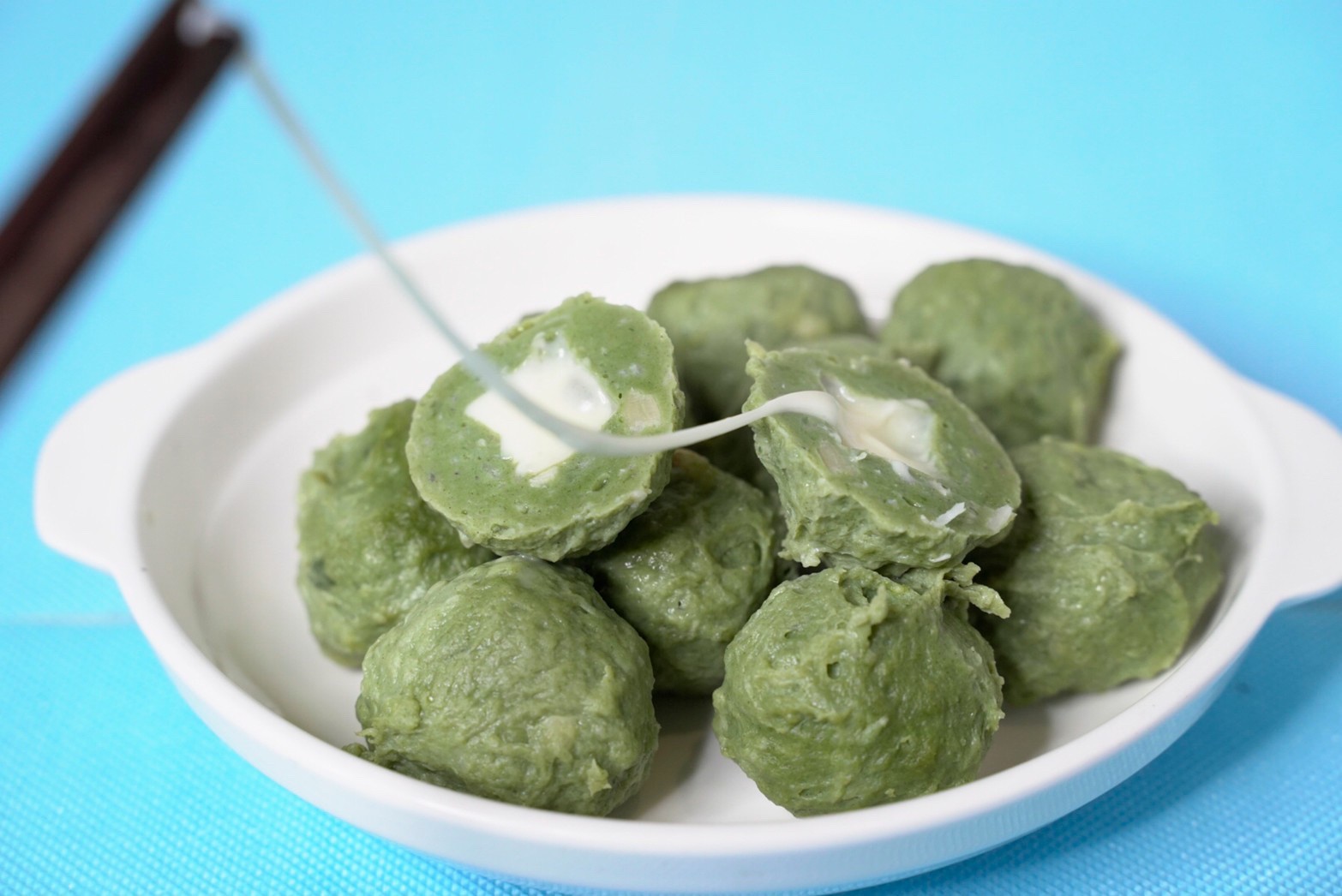 高雄上丸魚丸-馬卡龍魚丸(菠菜起司)