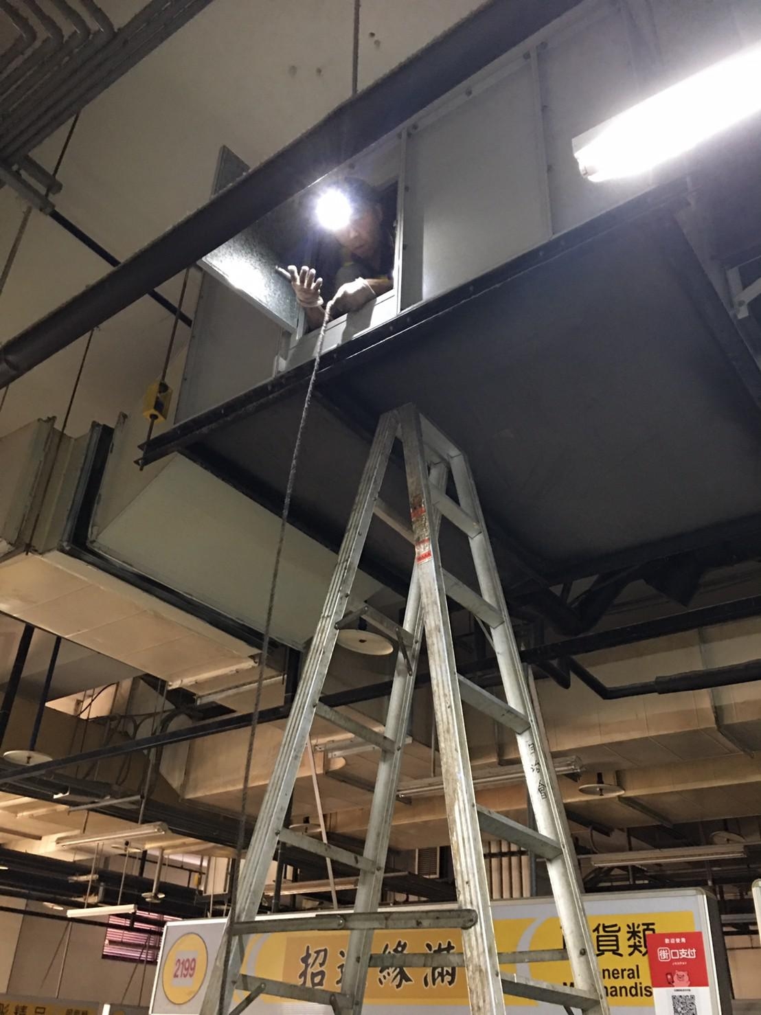 空調箱傳動機構(更換座式軸承及馬達軸承及皮帶)