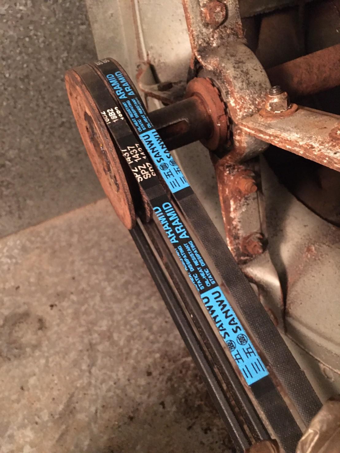 空調箱傳動機構(更換座式軸承及馬達軸承及皮帶)