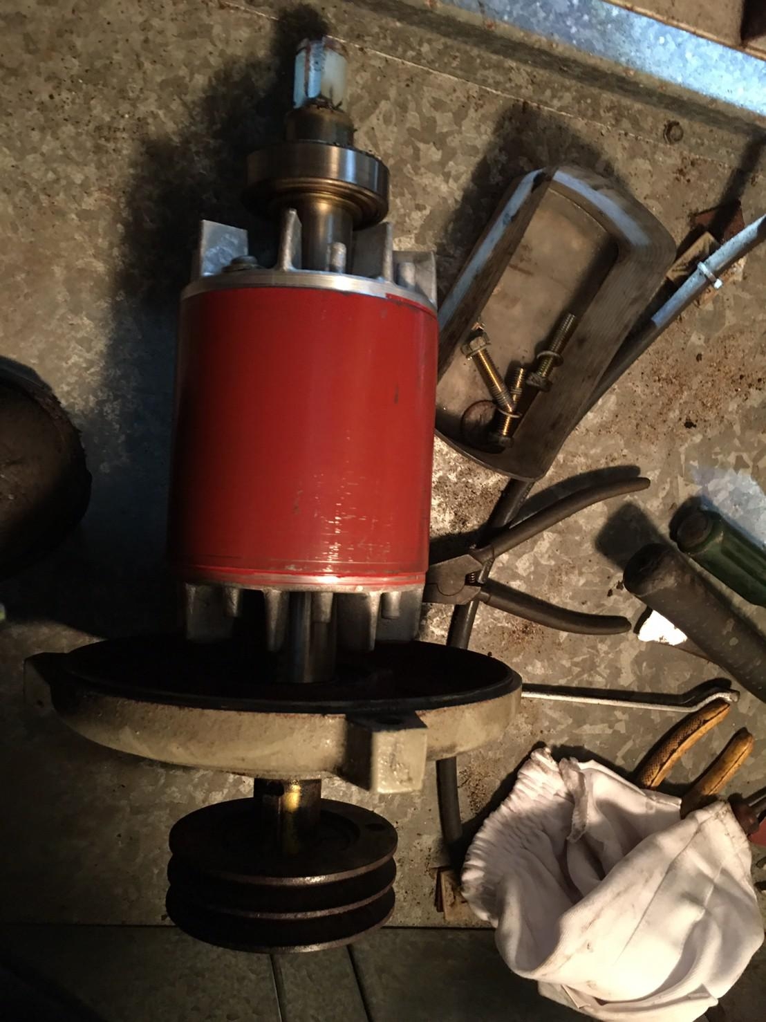 空調箱傳動機構(更換座式軸承及馬達軸承及皮帶)