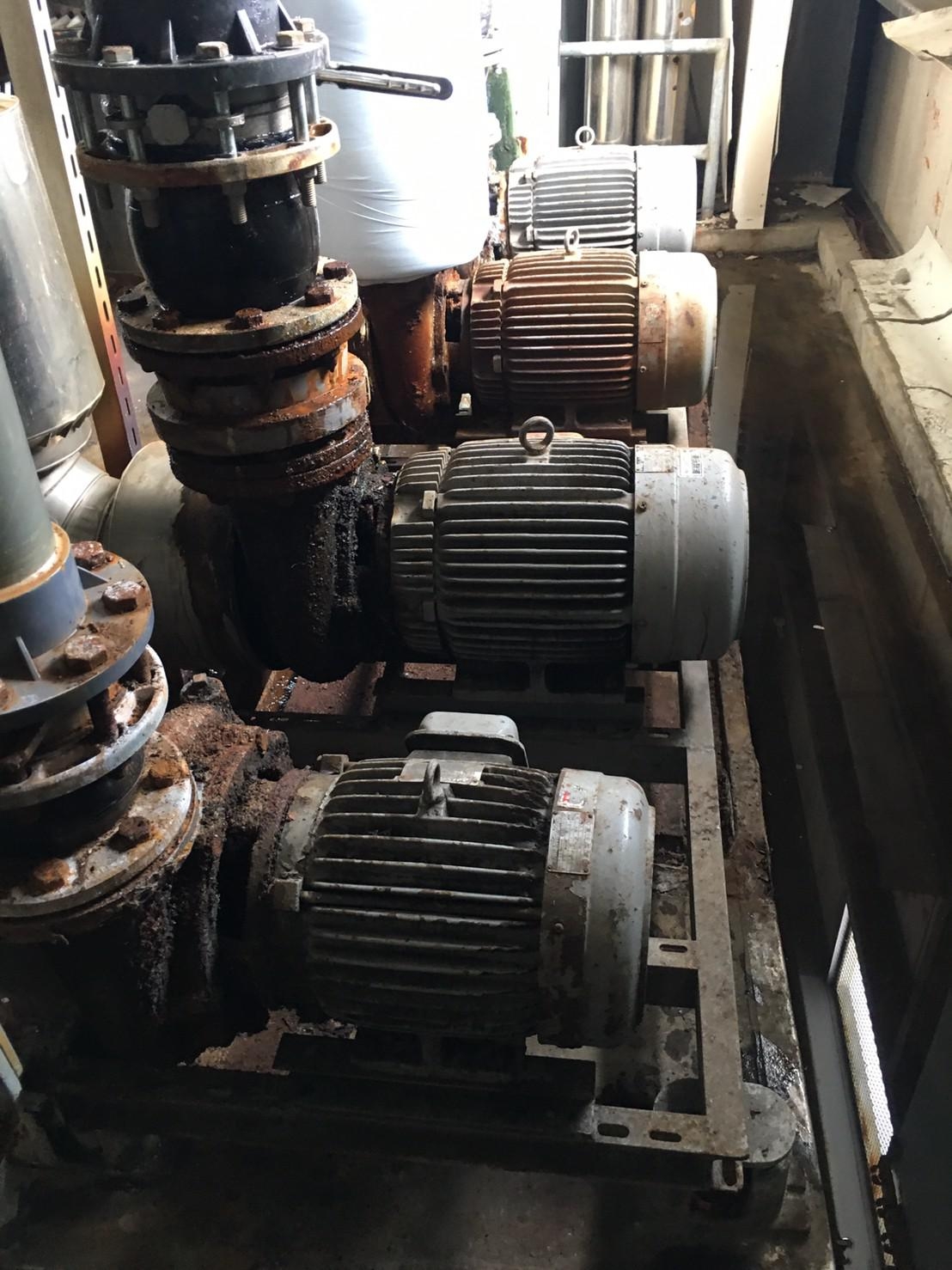 15HP4P同軸渦流泵浦(更換機械軸封及軸承)-前端軸承破裂