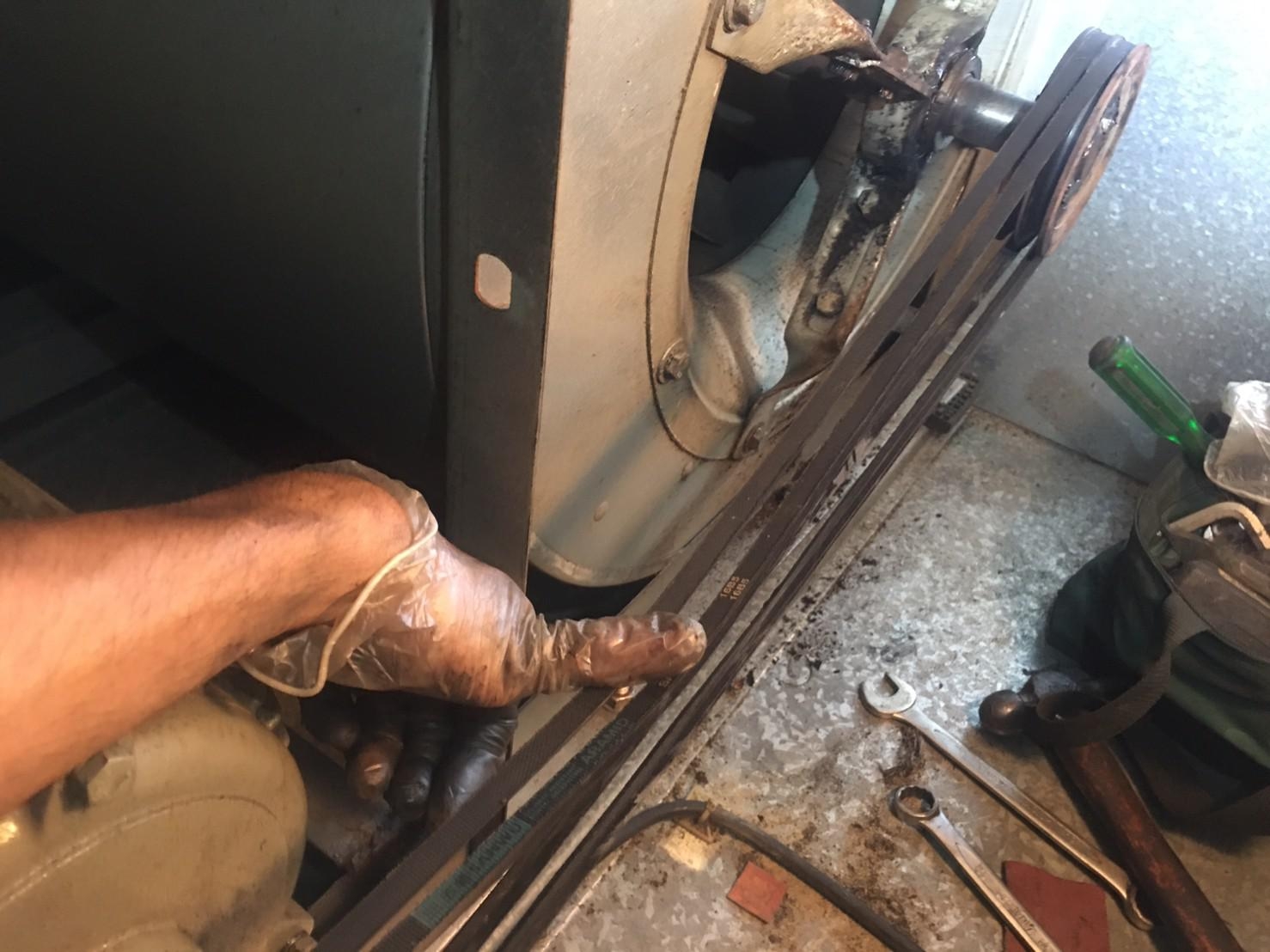 空調箱傳動機構(更換座式軸承及馬達軸承及皮帶)