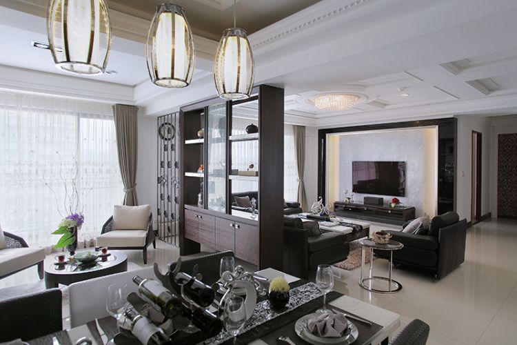 曹公館-餐廳望客廳