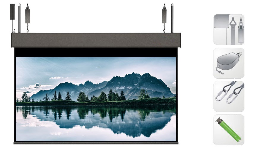 二次昇降型電動布幕1