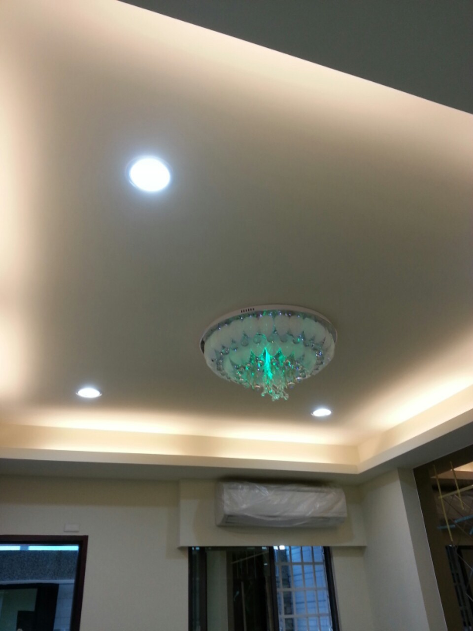 高雄住家暗架造型層板天花板