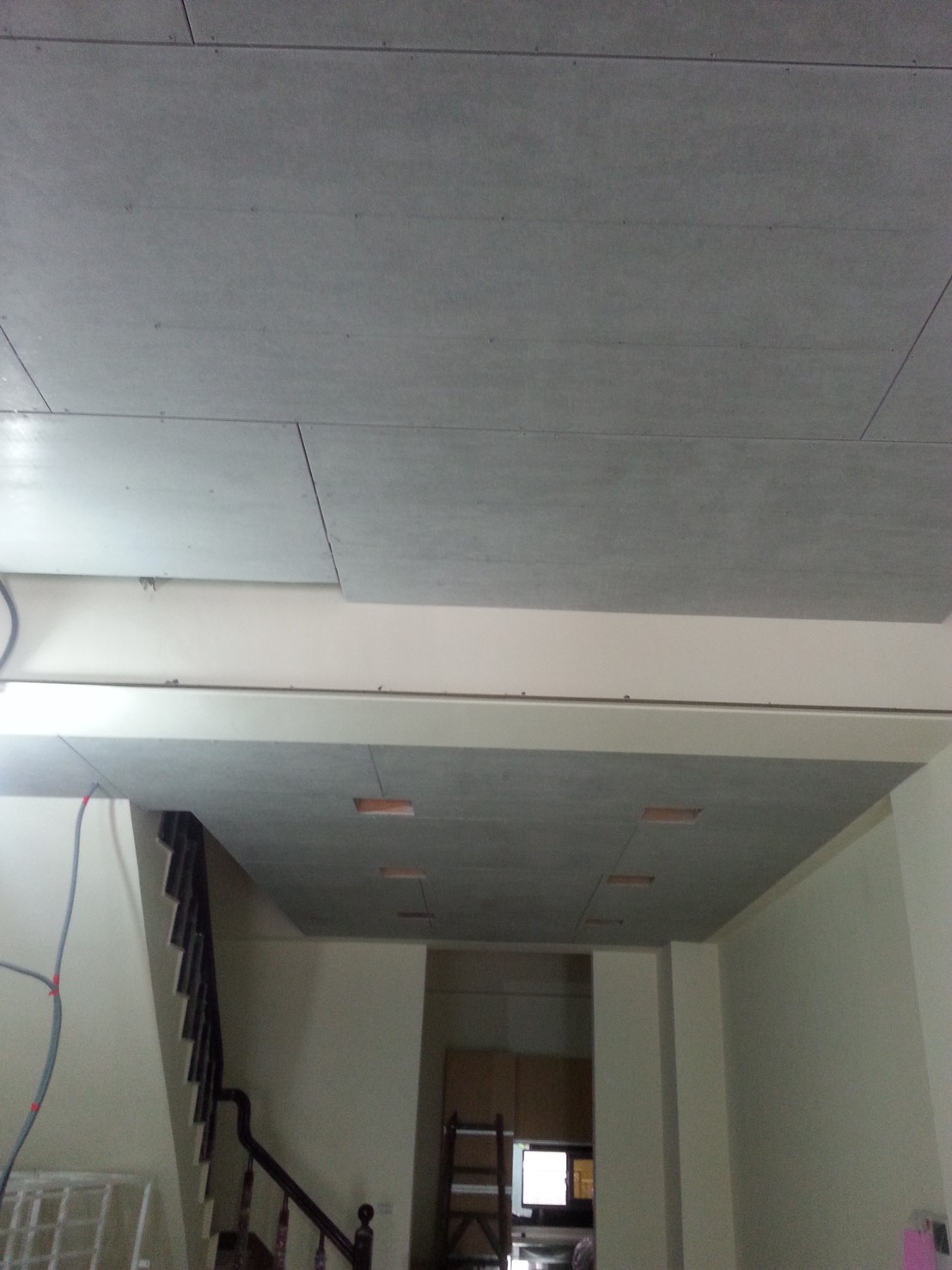 高雄住家暗架造型層板天花板