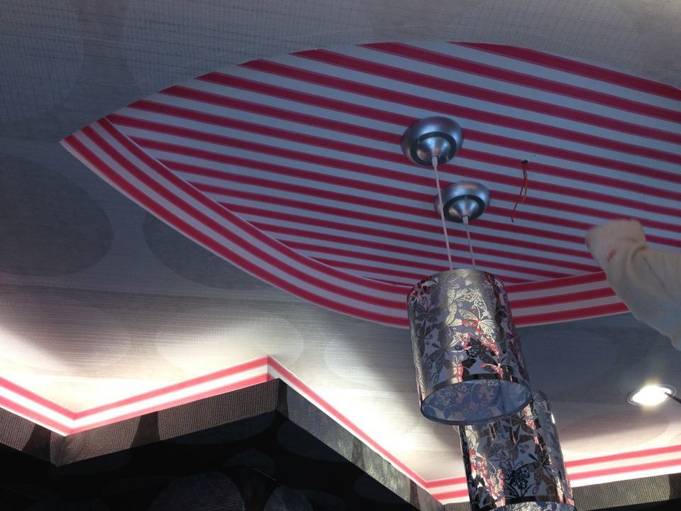 高雄住家暗架造型層板天花板