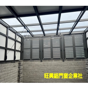 曬衣架施工完成