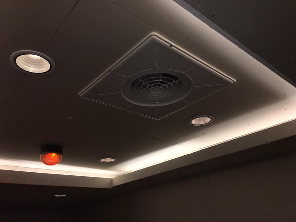 暗架天花板+間接照明施工