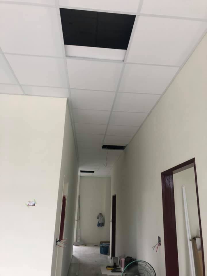 輕鋼架矽酸鈣天花板施工