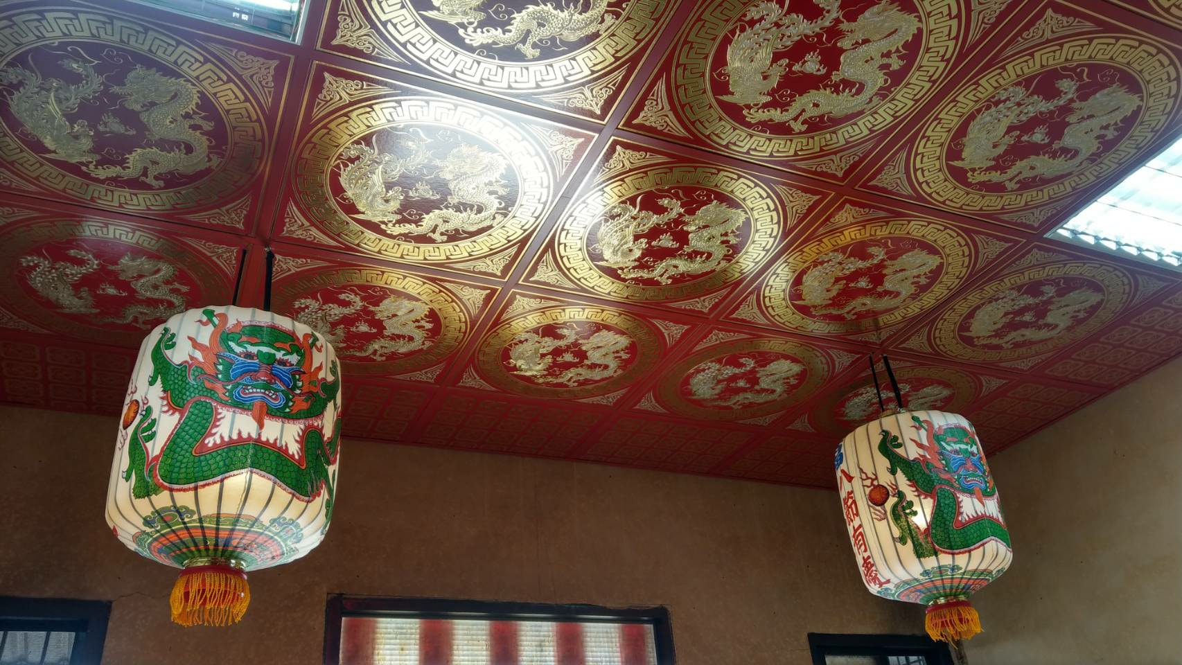 矽酸鈣燙金龍鳳板