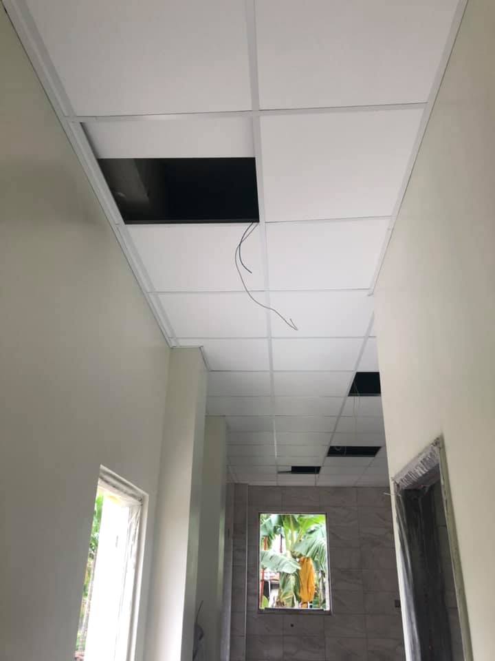 輕鋼架矽酸鈣pvc天花板施工