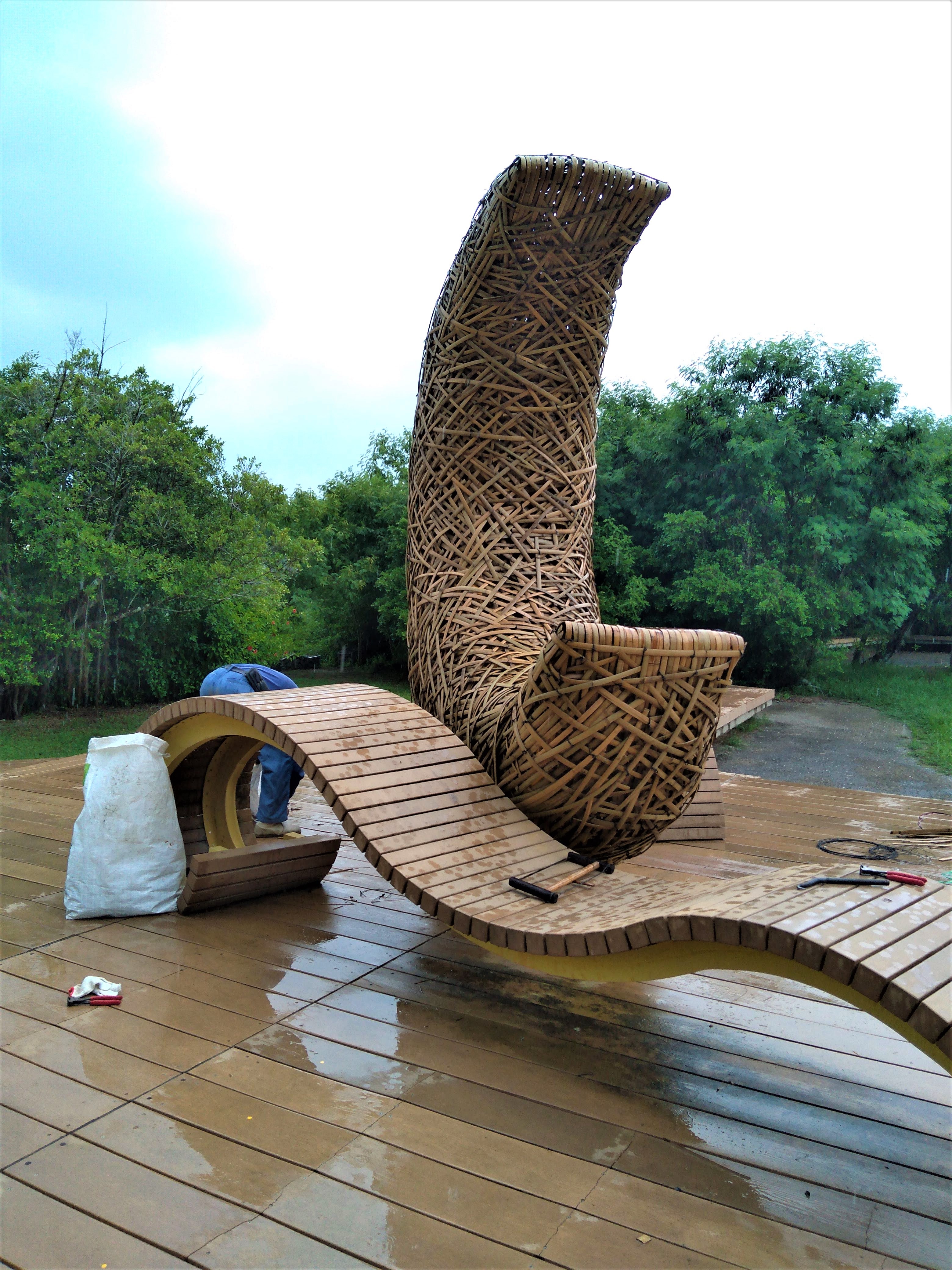 藝術竹編織(月世界)