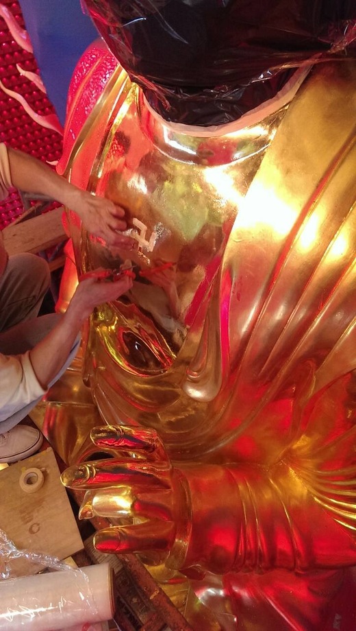 關渡宮藥師琉璃佛金尊翻新