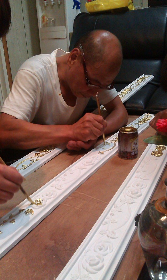 線板描漆天花板歐式家具