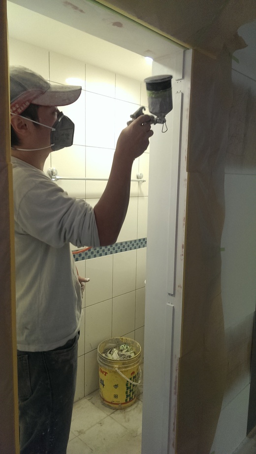 桃園住家室內噴漆