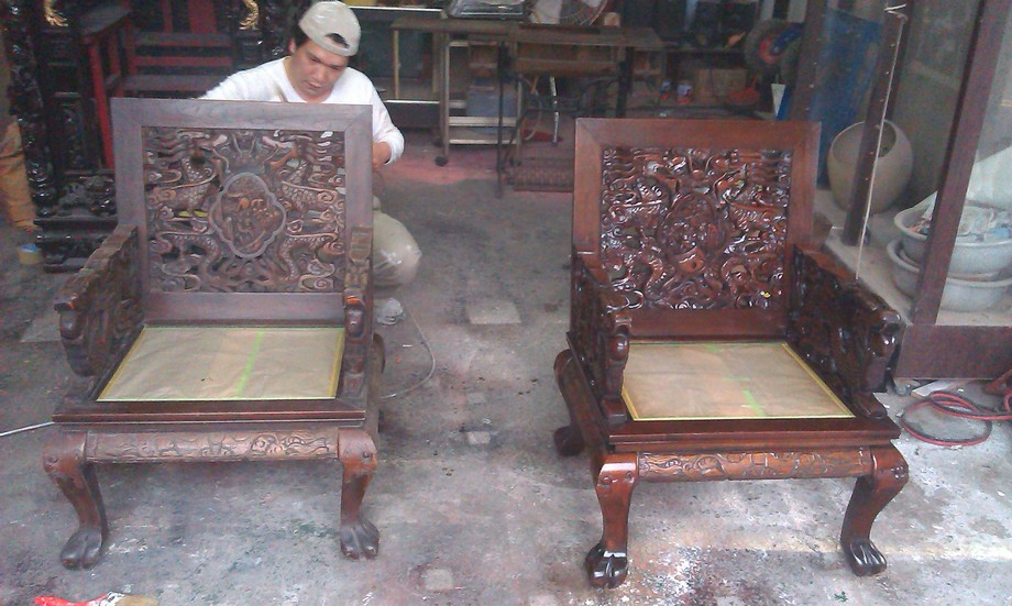 古董家具桌椅翻修噴漆